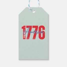 Etiqueta Para Presente '1776 América' 250º Eucalipto Suave 4 de Julho 
