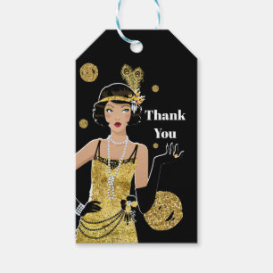 Etiqueta Para Presente 1920 flapper girl gatsby , Art Deco