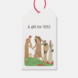 Etiqueta Para Presente 1920 Moda Moda Moda Movendo Golfe