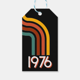 Etiqueta Para Presente 1976 Retro Stripes Vintage 50th Birthday