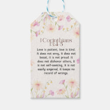 1 Corintianos 13:4-5 Design de Aquarela Soothing