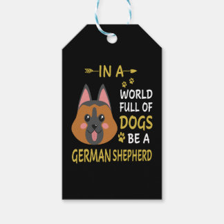 Etiqueta Para Presente 1 Num Cheio Mundial De Cães Ser Um German shepherd