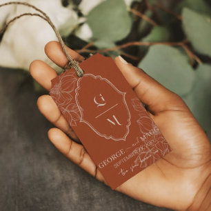 Etiqueta Para Presente 1rua de letras noivas, noiva com arte em linha Mag