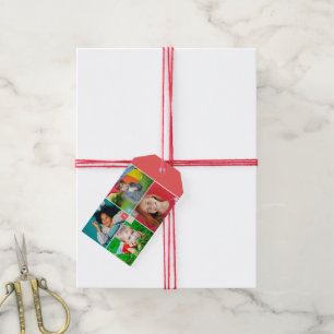 Etiqueta Para Presente 2021 Color Blocks Modern New Year 4 Collage