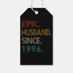 Etiqueta Para Presente 25 Casamento Aniversário Dando-Lhe Marido Epic