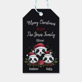 Etiqueta Para Presente 2 Pais 1 Criança - Família de Natal