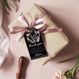 Etiqueta Para Presente 35º aniversário do luxo Personalizado Obrigado