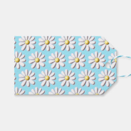 Etiqueta Para Presente 3D Daisy Flower