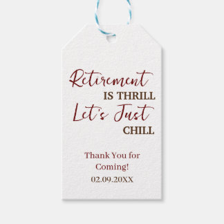 Etiqueta Para Presente A aposentadoria personalizada é Vamos de emoção si