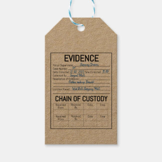 Etiqueta Para Presente A cadeia de provas do crime de custódia desempenha