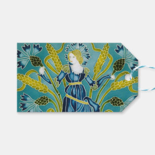 Etiqueta Para Presente A Flora Art Nouveau de Walter Crane
