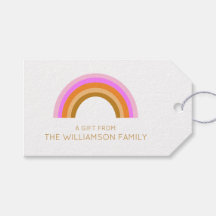 A Gift From Rainbow Personalized Family Name Boho