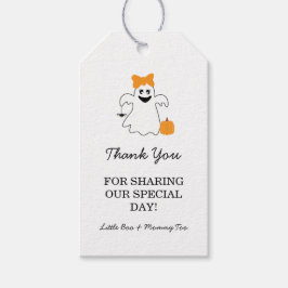 Etiqueta Para Presente A Little Boo Is Almost Due Orange Girl Baby Shower