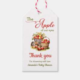 Etiqueta Para Presente A Maçã dos Nossos Olhos Caiu no Chá de fraldas de