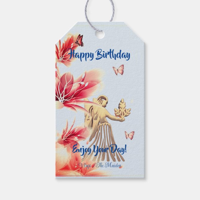 Etiqueta Para Presente A Maiden Birthday Virgo (Frente)