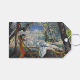 Etiqueta Para Presente A Siesta (Jeanne Descansa em um Jardim Sunlit)