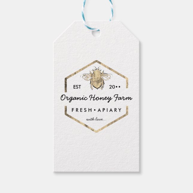 Etiqueta Para Presente abelha apiarista moderna (Frente)