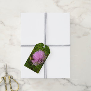Etiqueta Para Presente Abelhas na Natureza da Flor do Estilo