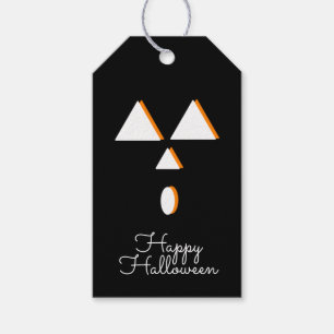 Etiqueta Para Presente Abóbora 3D Face de Halloween Doces ou Travessuras