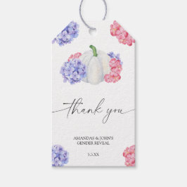 Etiqueta Para Presente Abóbora de Aquarela Agradeço a revelação do gênero