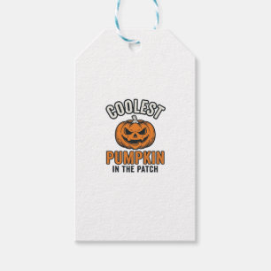 Etiqueta Para Presente Abóbora Mais Legal no Remendo Camisa Vintage de Ha