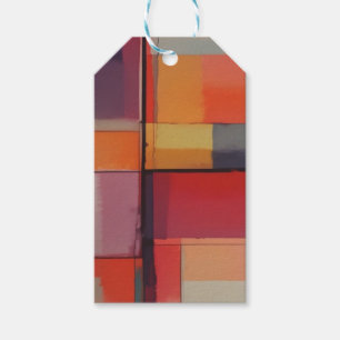 Etiqueta Para Presente Abstrato de composição moderna