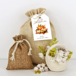 Etiqueta Para Presente Ação de Graças de Pumpkin