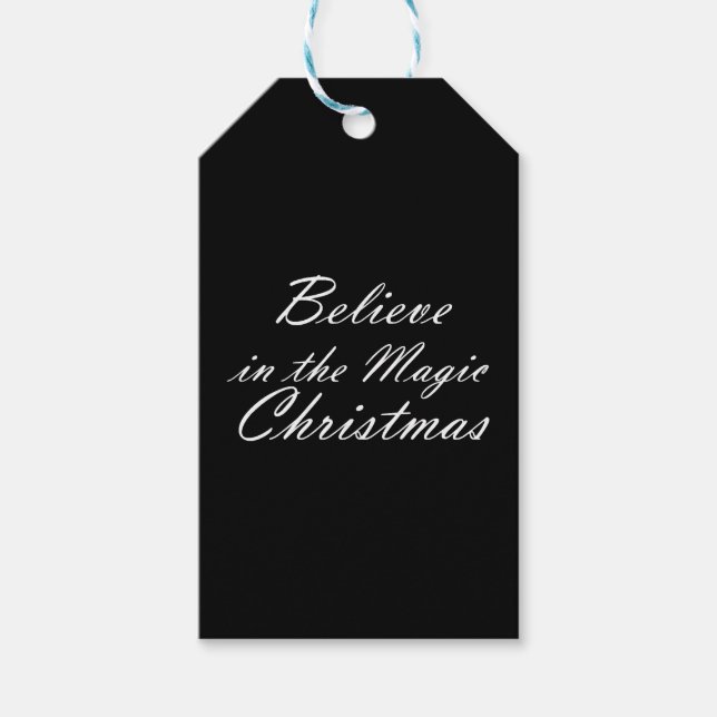Etiqueta Para Presente Acredite na Mágica do Natal (Frente)