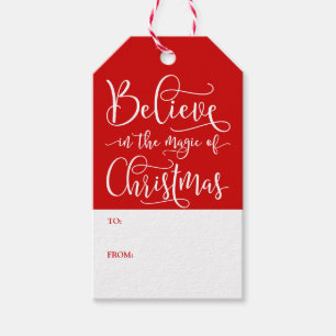 Etiqueta Para Presente Acredite na mágica do Natal