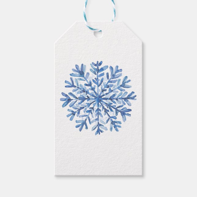 Etiqueta Para Presente Adesivos branco azul (Frente)