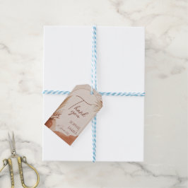 Etiqueta Para Presente Adesivos de casamento boho terracota