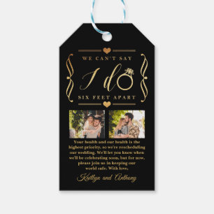 Etiqueta Para Presente Adiamento de Casamento de Seis Pés à Parte Mudan