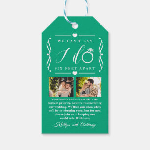 Etiqueta Para Presente Adiamento de Casamento de Seis Pés Diferente da Da
