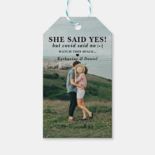 Etiqueta Para Presente Adiamento De Casamento De Tipografia Salvar A Data