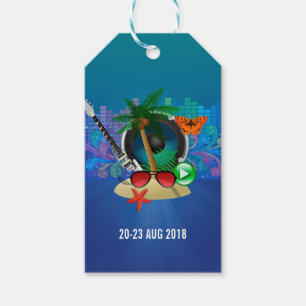 Etiqueta Para Presente Adicionar logotipo ao Festival de Música de Verão
