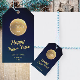 Etiqueta Para Presente Adicione seu logotipo aqui, empresa, ano novo, com