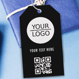 Etiqueta Para Presente Adicione seu logotipo Código QR Texto personalizad