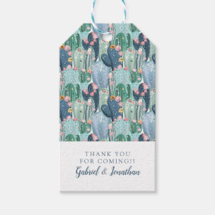 Etiqueta Para Presente Adicione seu nome Padrão De Cactus De Patel Suav