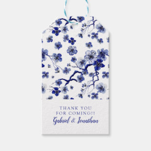 Etiqueta Para Presente Adicione seu nome Padrão Oriental Sakura Branch