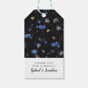 Etiqueta Para Presente Adicione seu teste padrão floral fundido de o