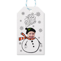 Adicione sua própria foto de rosto Deixe-a nevar b