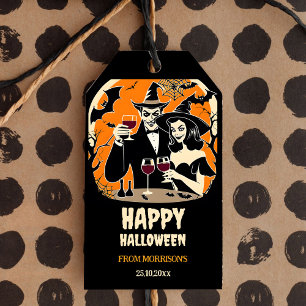 Etiqueta Para Presente Adulto Halloween é um malvado favor de festa do bo