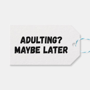 Etiqueta Para Presente Adultos Talvez Mais Tarde