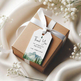 Etiqueta Para Presente Adventure Mountain Obrigado Marca Favorável