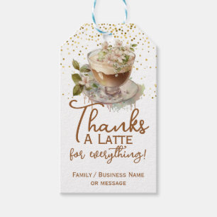 Etiqueta Para Presente Agradecimento Aquarela Um Montão Café Obrigado