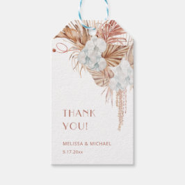 Etiqueta Para Presente Agradecimento de Casamento Boho Aquarela