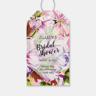 Etiqueta Para Presente Agradecimento de Chá de Bebê de Noiva com Aquarela