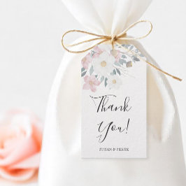 Etiqueta Para Presente Água-forte Floral Rosa