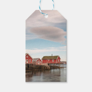 Etiqueta Para Presente Aldeia de Pesca de Lofoten da Noruega