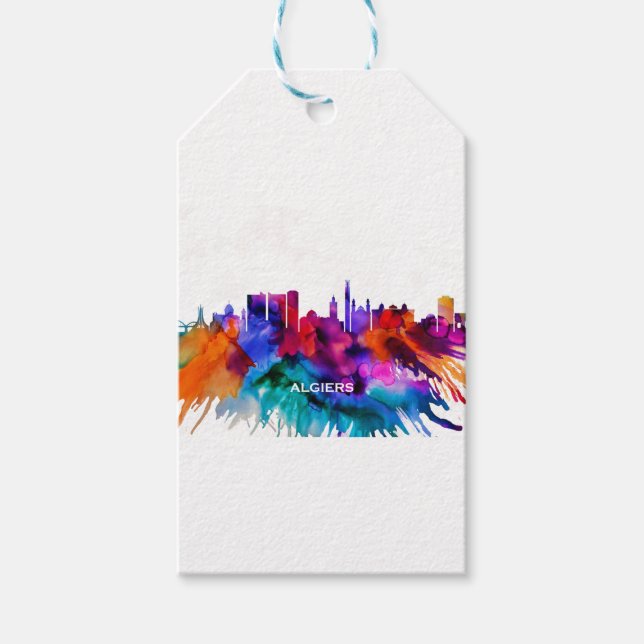 Etiqueta Para Presente Algiers Skyline (Frente)